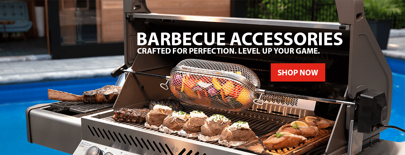 BARBECUE ACCESSORIES. CRAFTED FOR PERFECTION & LEVEL UP YOUR GAME.