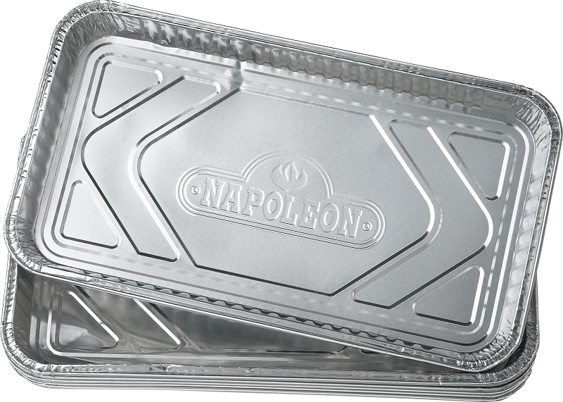 Napoleon 62008 Large Foil Grease Drip Trays - Pack of 5 (14" X 8")