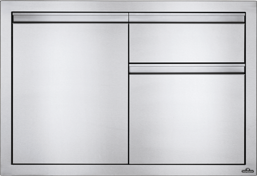 Napoleon Built-In 36" X 24" Single Door & Waste Bin Drawer & Paper Towel Holder Combo BI-3624-1D1W