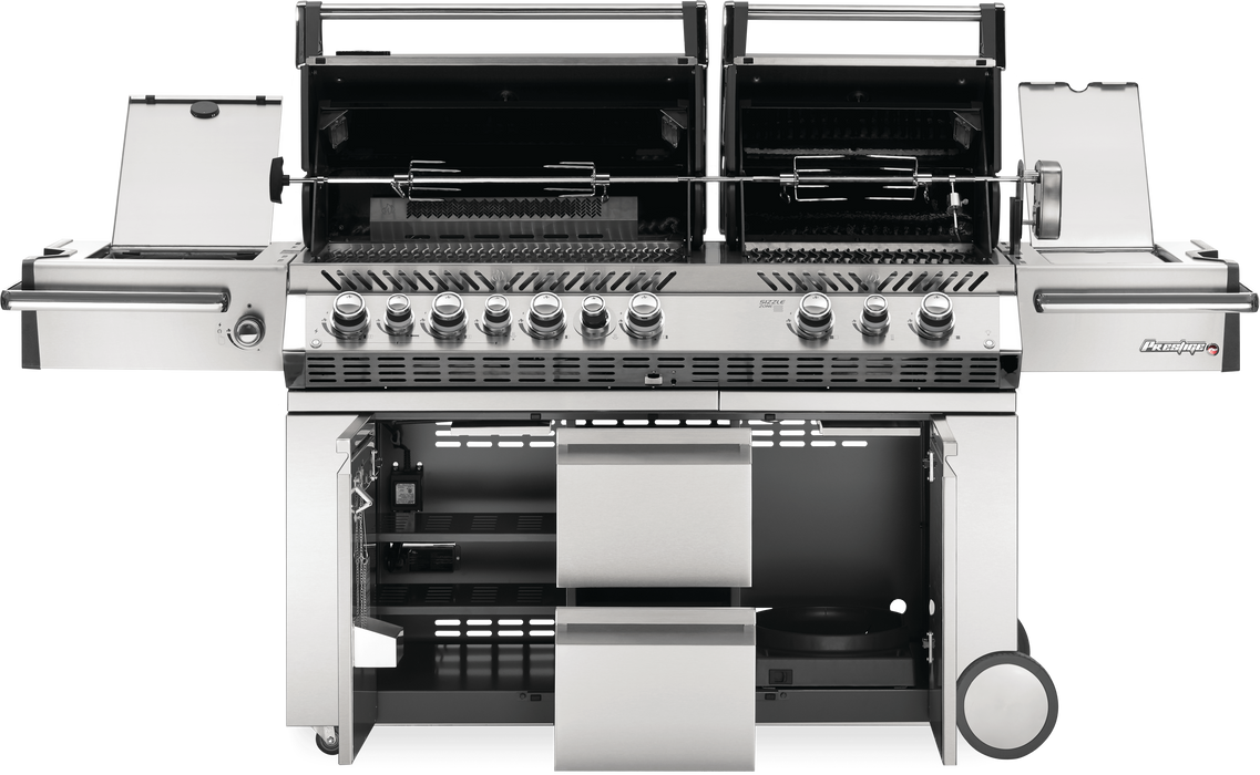 Napoleon Prestige PRO 825 Gas Grill with Power Side Burner, Infrared Rear & Bottom Burners PRO825RSBI-3