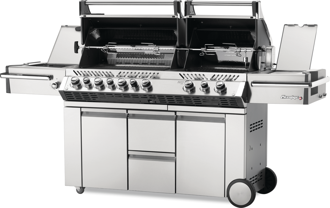 Napoleon Prestige PRO 825 Gas Grill with Power Side Burner, Infrared Rear & Bottom Burners PRO825RSBI-3