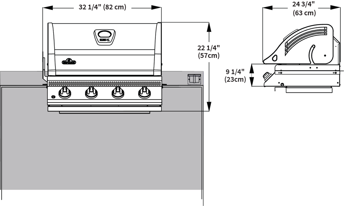 Napoleon LEX 485 Built-In Grill BILEX485-1