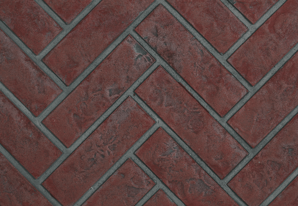 Decorative Brick Panels Old Town Red Herringbone